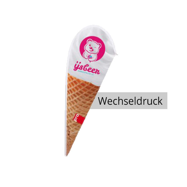 Beachflag Dropflag Wechseldruck