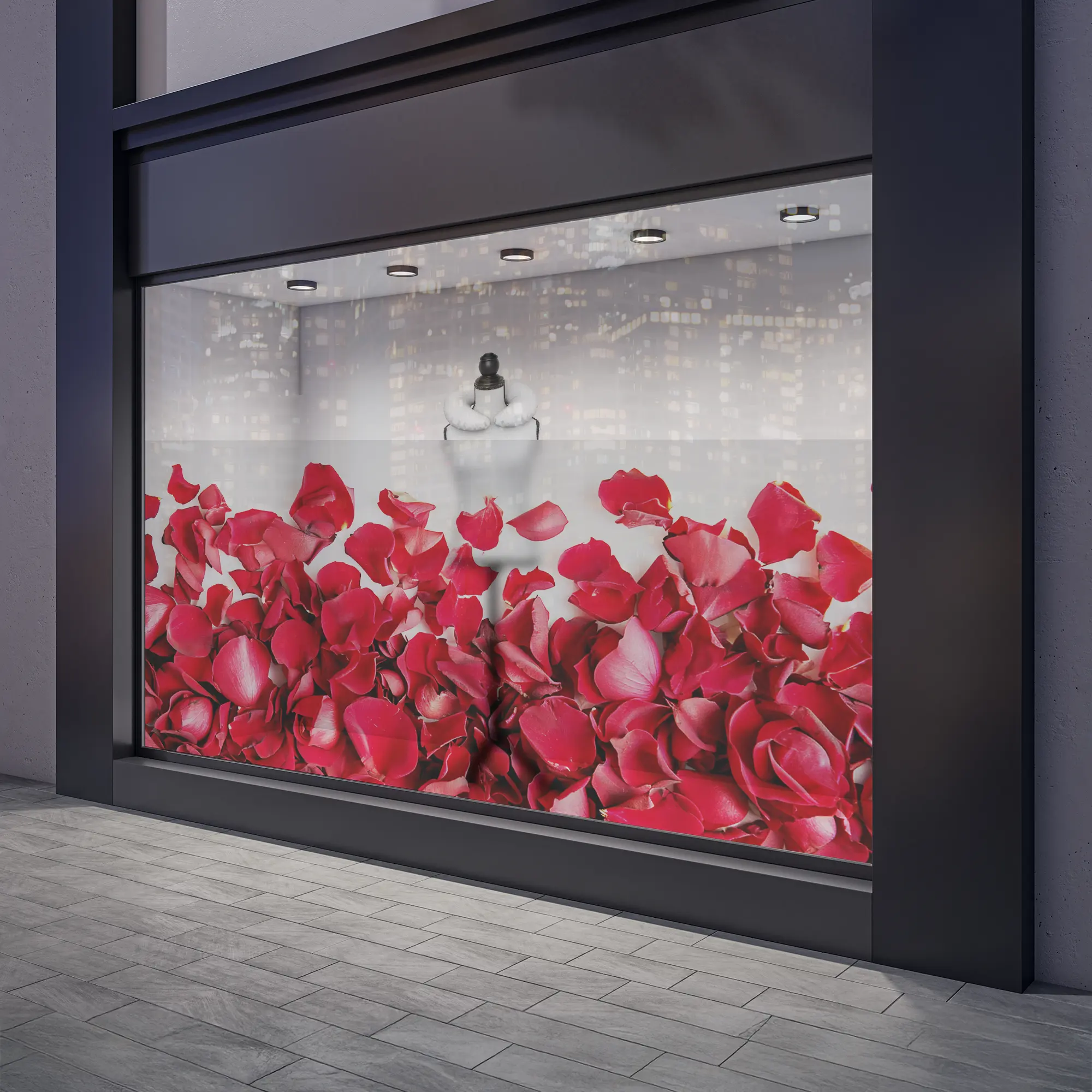 Aufkleber Sandstrahlfolie - bedruckt