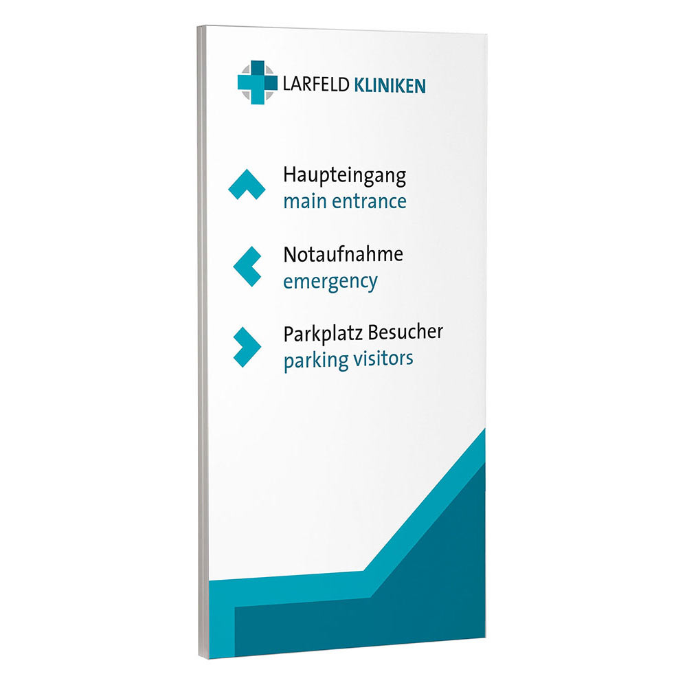 Außenaufsteller Hochformat 45 mm